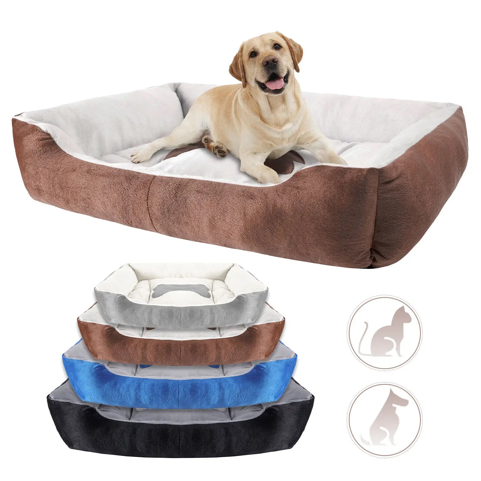 Warm Fleece Pet Bed for Dogs