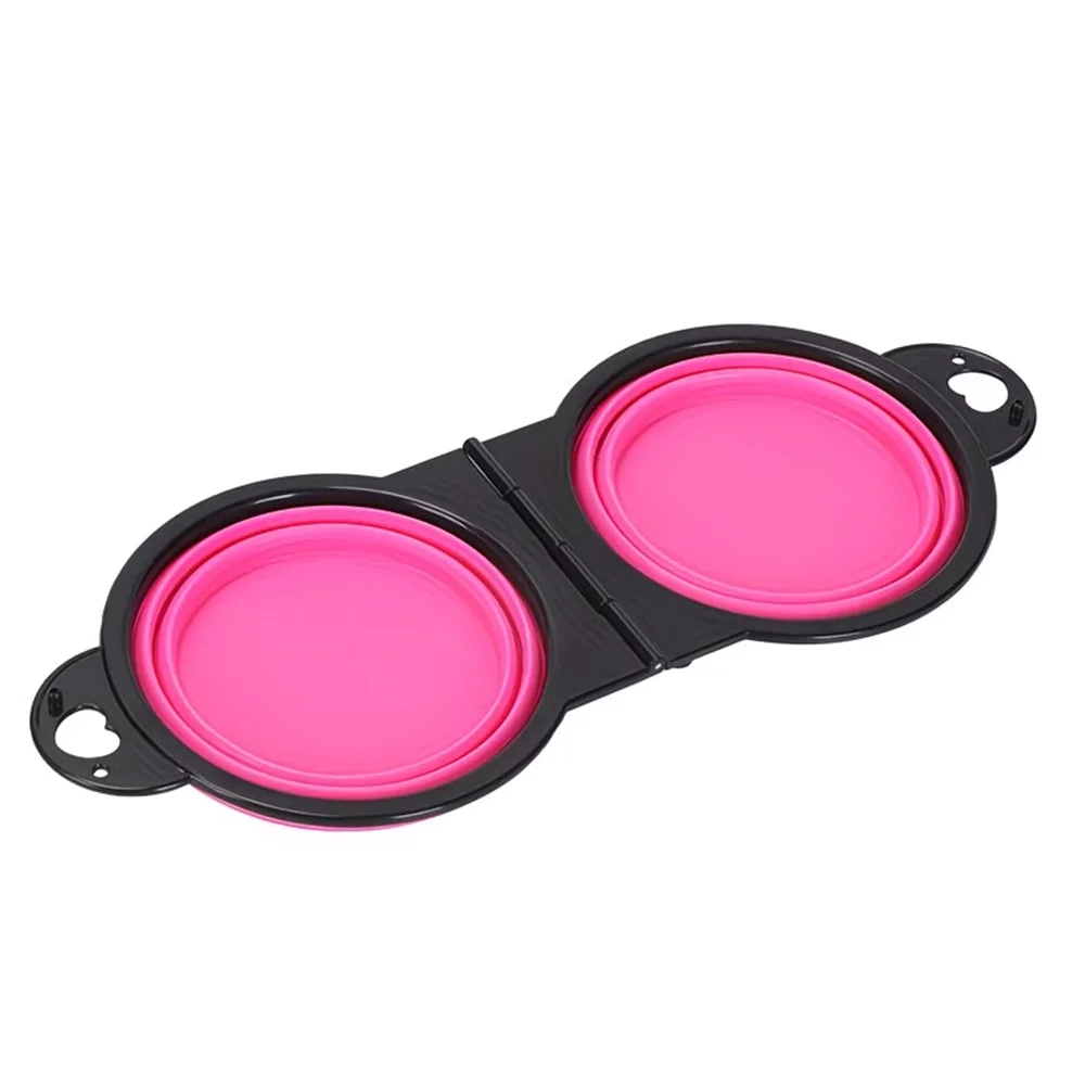 Collapsible Pet Double Travel Bowls