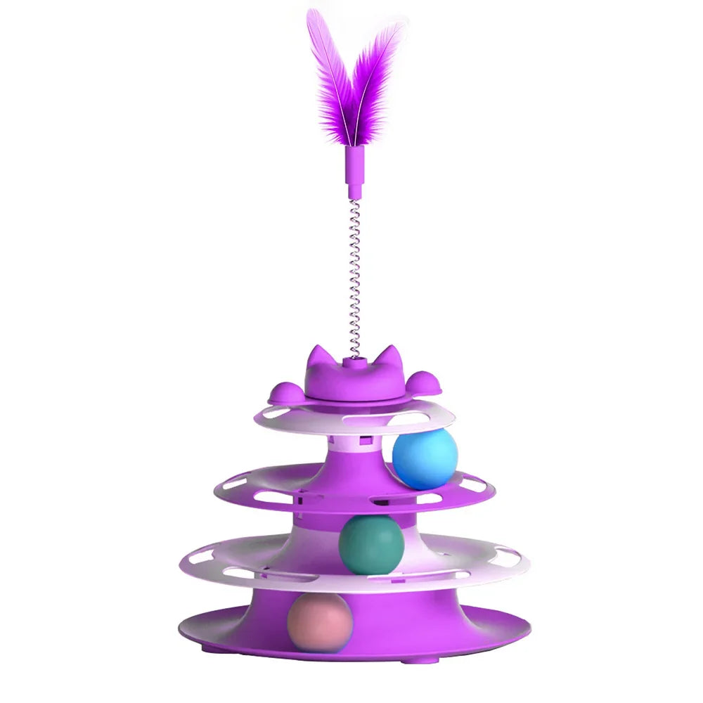 Cat Turntable & Funny Cat Stick Toy Set