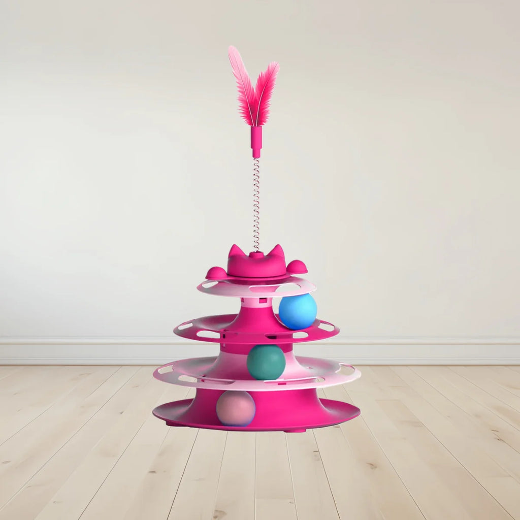 Cat Turntable & Funny Cat Stick Toy Set