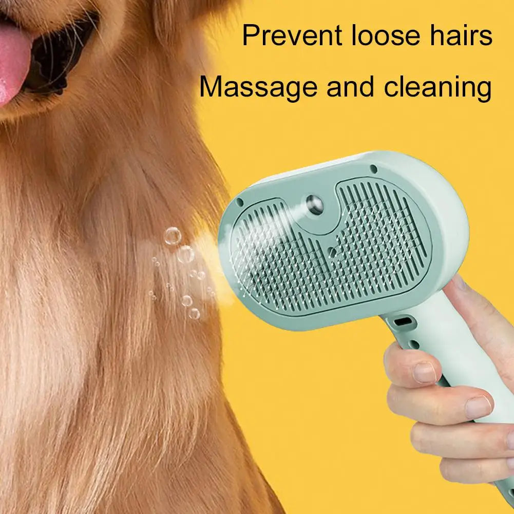 3-in-1 Steam Pet Grooming Brush
