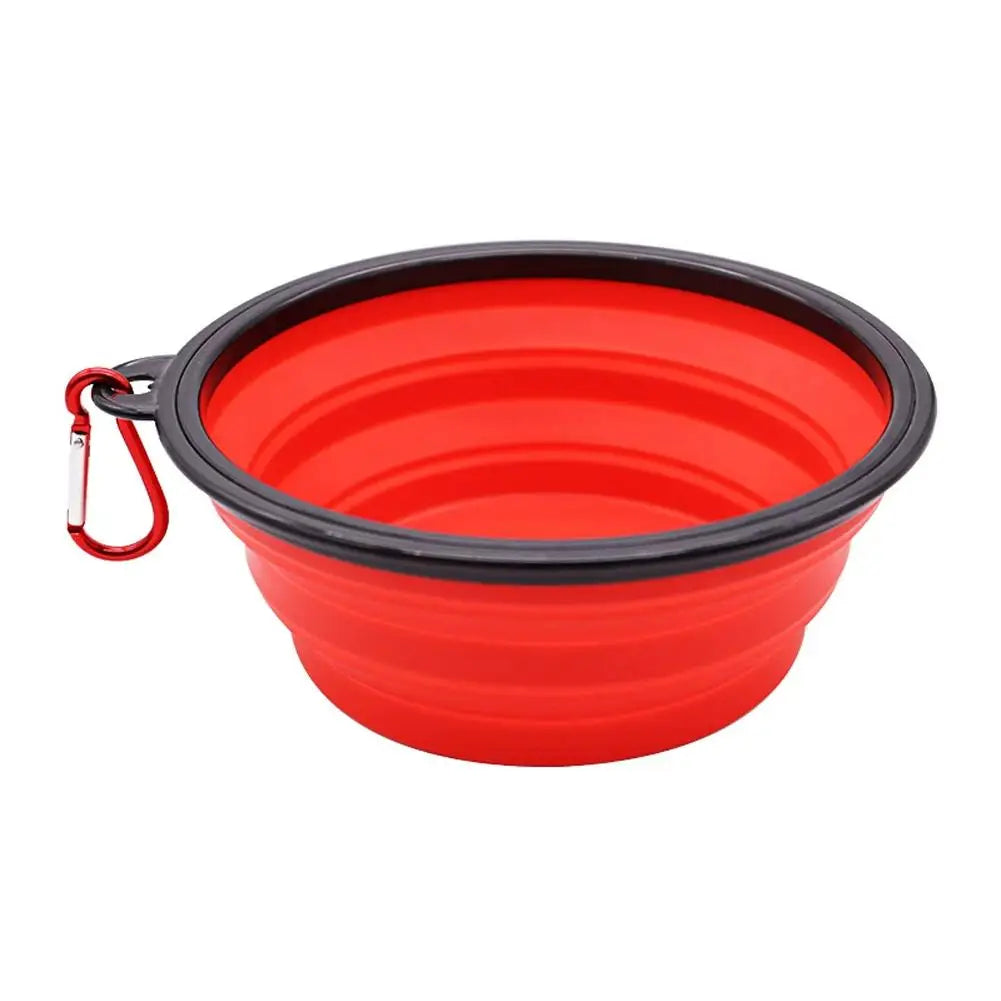 Collapsible Pet Travel Bowl with Carabiner Clip