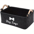 Felt Pet Toy Storage Basket