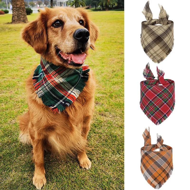 Tassel Dog Bandana for Medium & Large Dogs