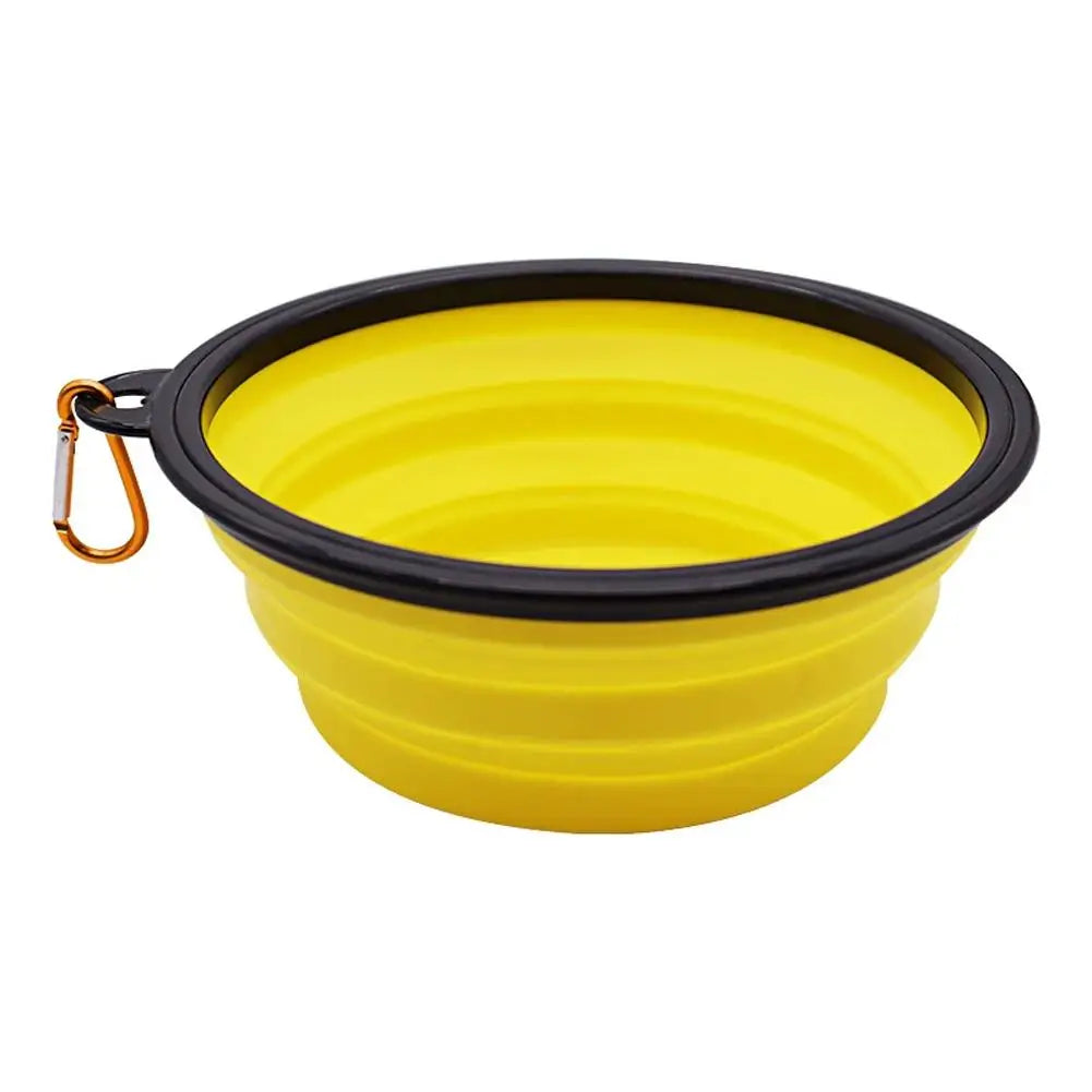 Collapsible Pet Travel Bowl with Carabiner Clip