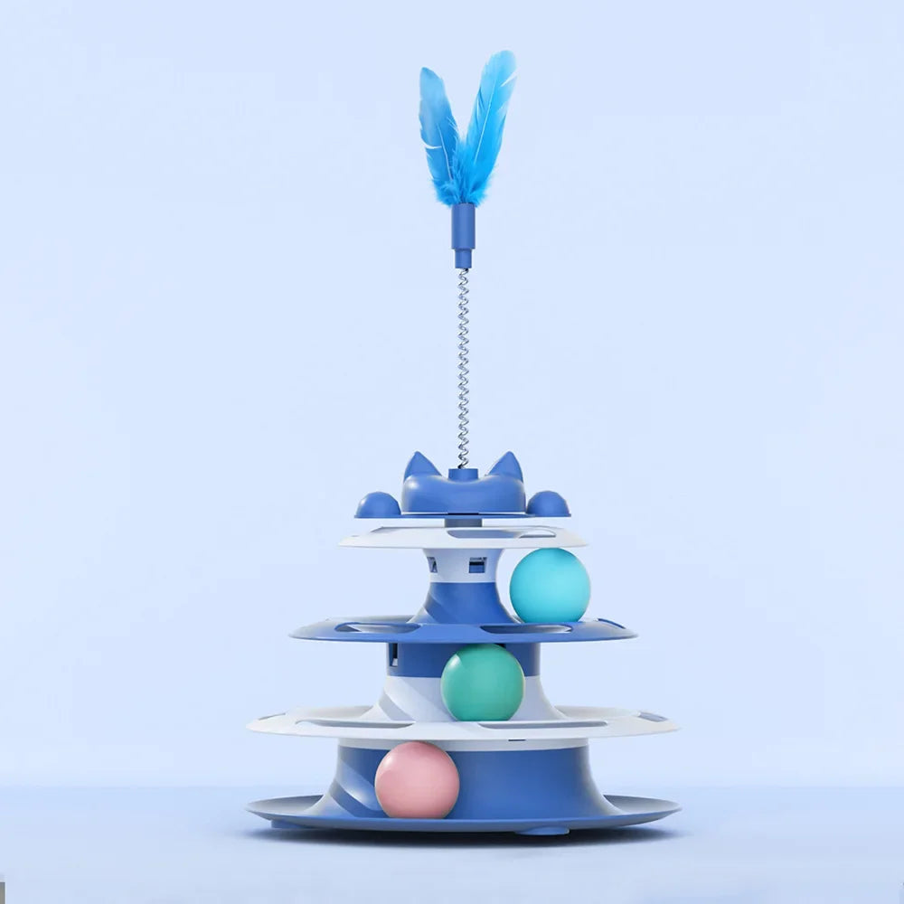 Cat Turntable & Funny Cat Stick Toy Set