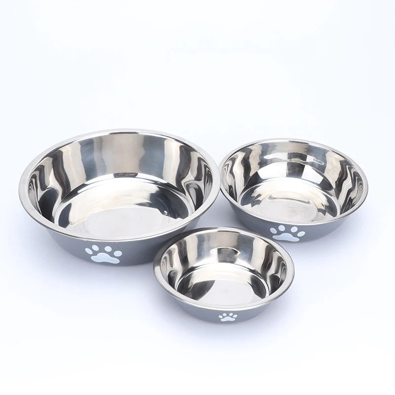 Large Stainless Steel Anti-Tip Dog Bowl