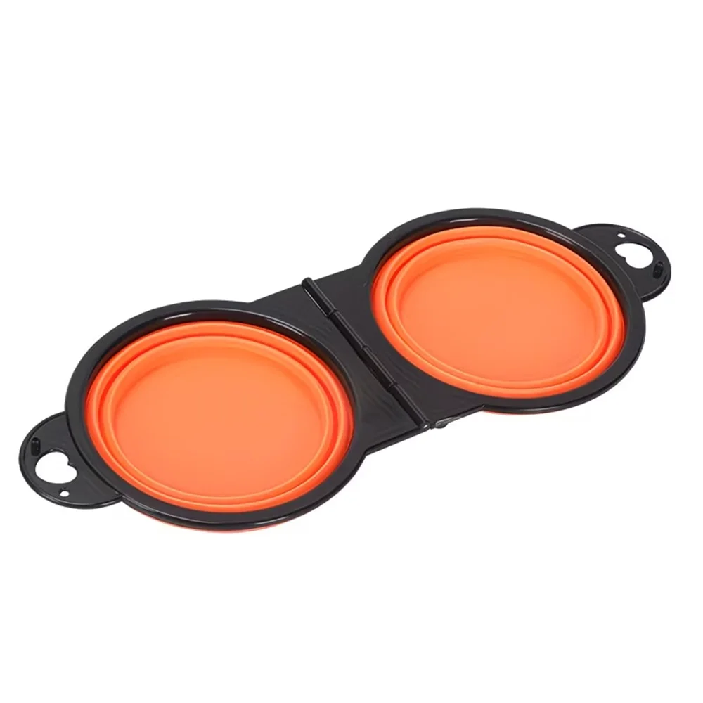 Collapsible Pet Double Travel Bowls
