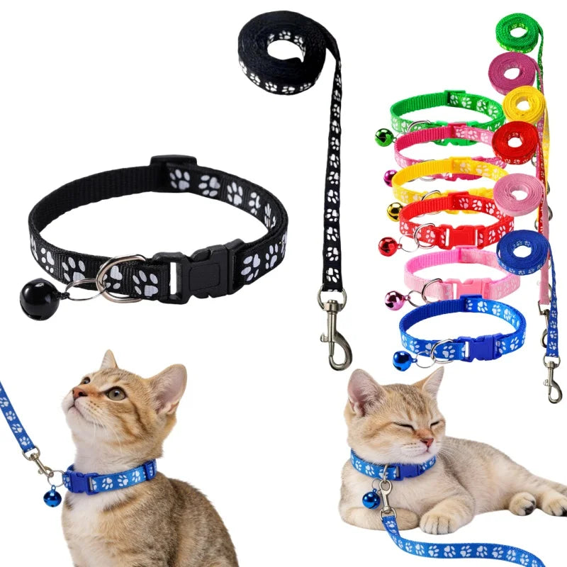 Bell Collar & Leash Set for Cats