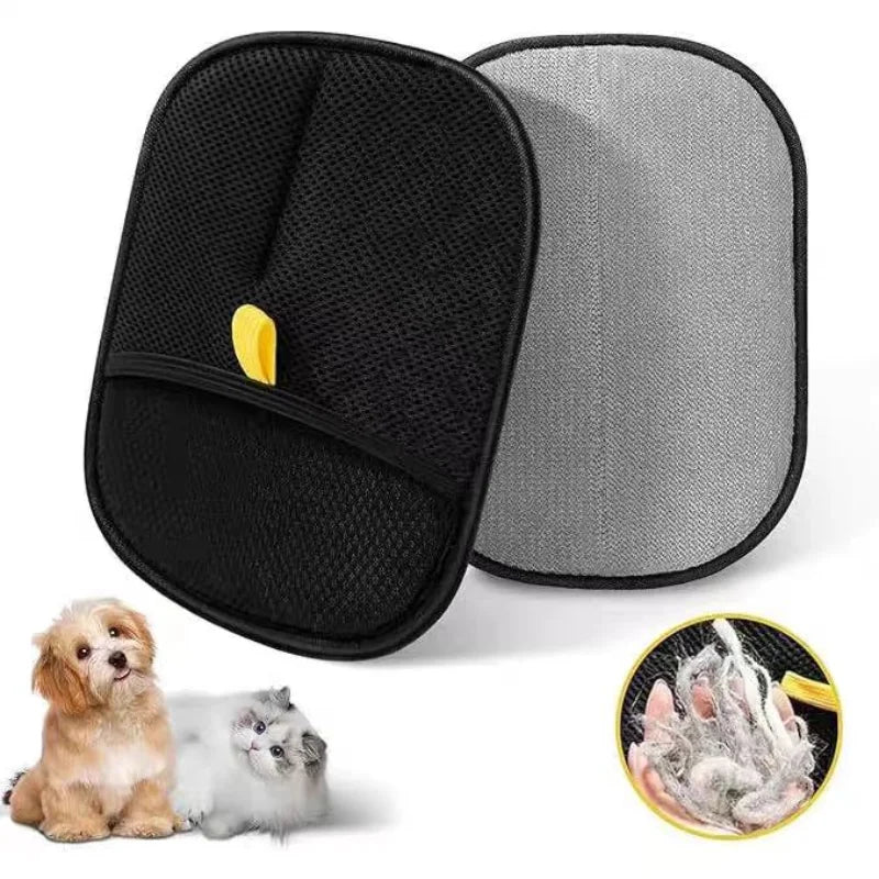 Double-Sided Pet Hair Removal & Grooming Glove