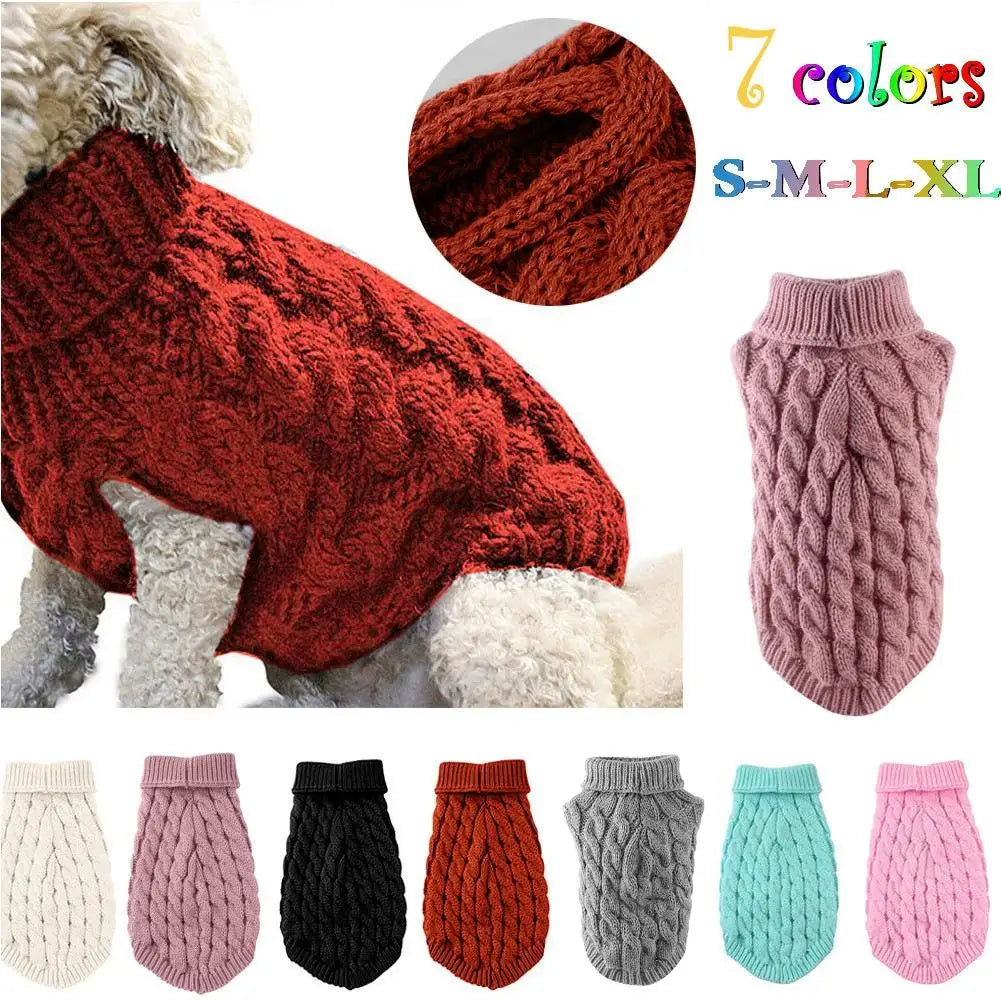 Cable-Knit Pet Sweater | Small Dogs & Cats