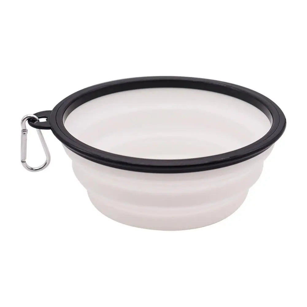 Collapsible Pet Travel Bowl with Carabiner Clip