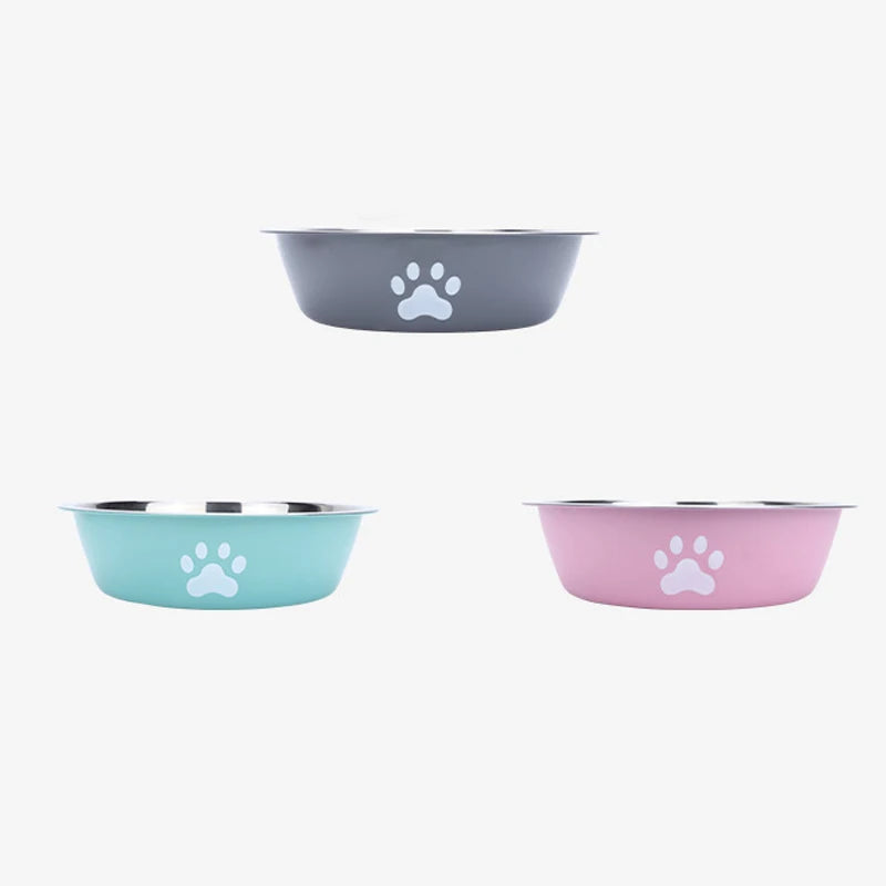 Large Stainless Steel Anti-Tip Dog Bowl