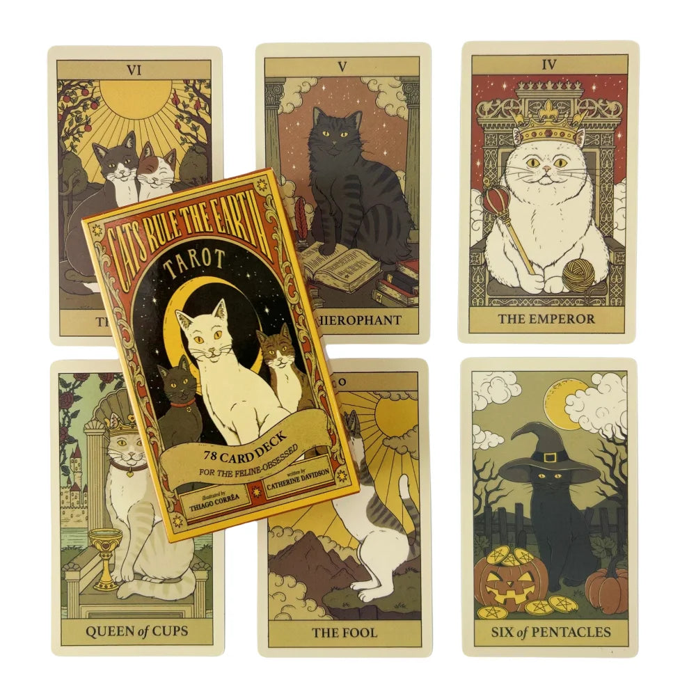 Cats Rule Earth Tarot Card Deck (78 Cards)