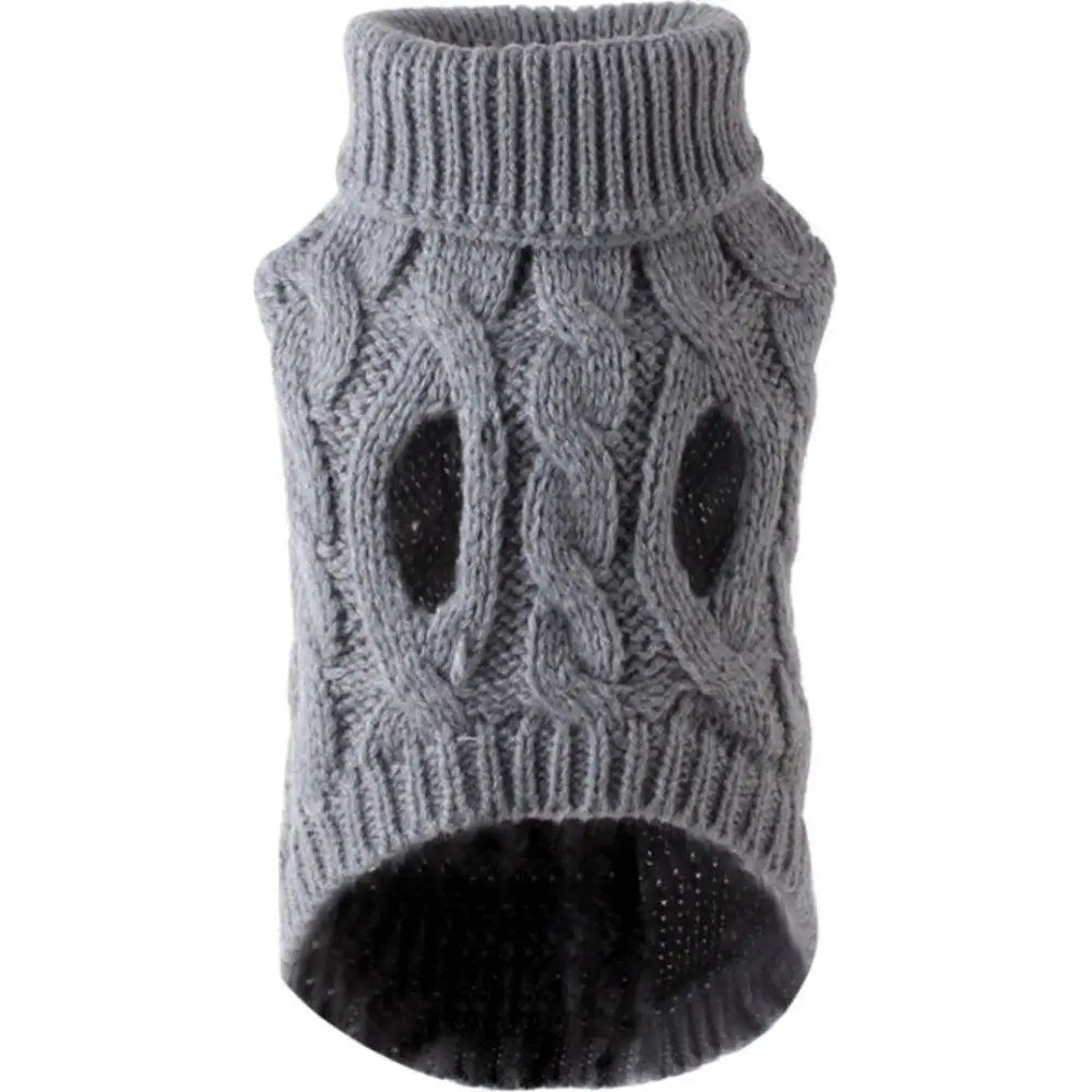 Cable-Knit Pet Sweater | Small Dogs & Cats