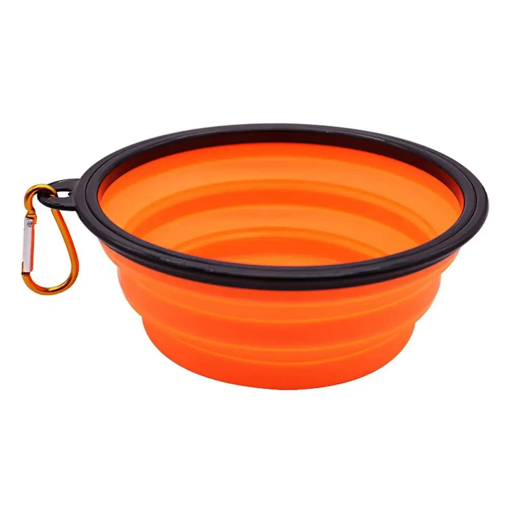 Collapsible Pet Travel Bowl with Carabiner Clip