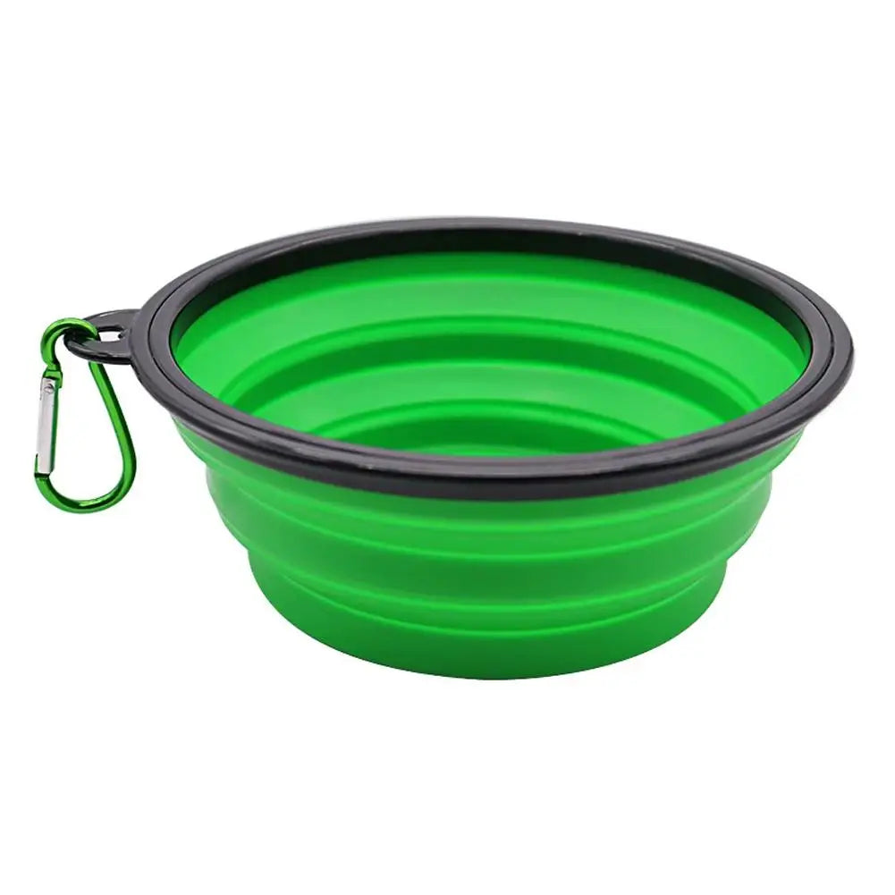 Collapsible Pet Travel Bowl with Carabiner Clip