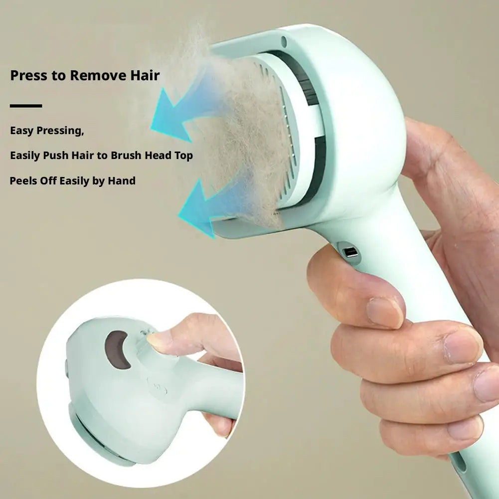 3-in-1 Steam Pet Grooming Brush