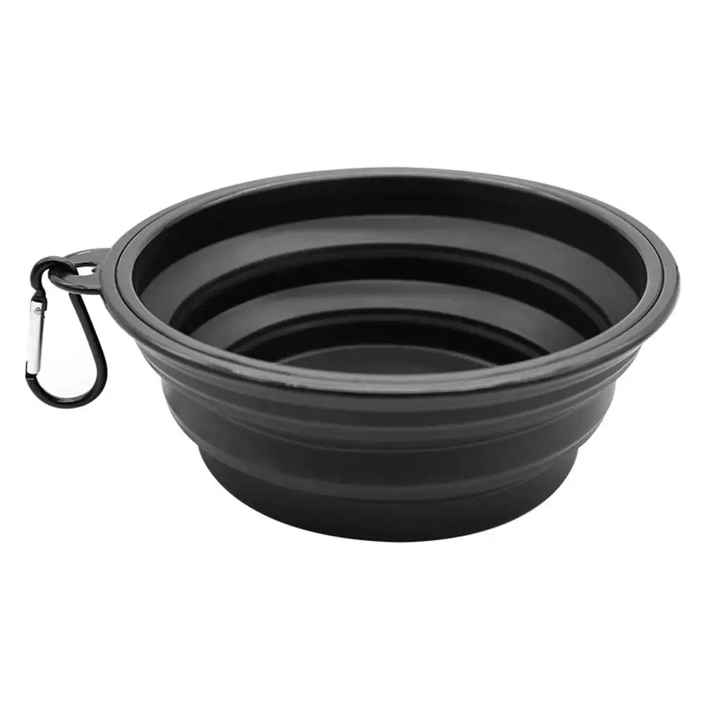 Collapsible Pet Travel Bowl with Carabiner Clip