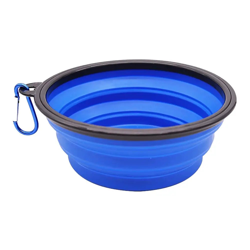Collapsible Pet Travel Bowl with Carabiner Clip