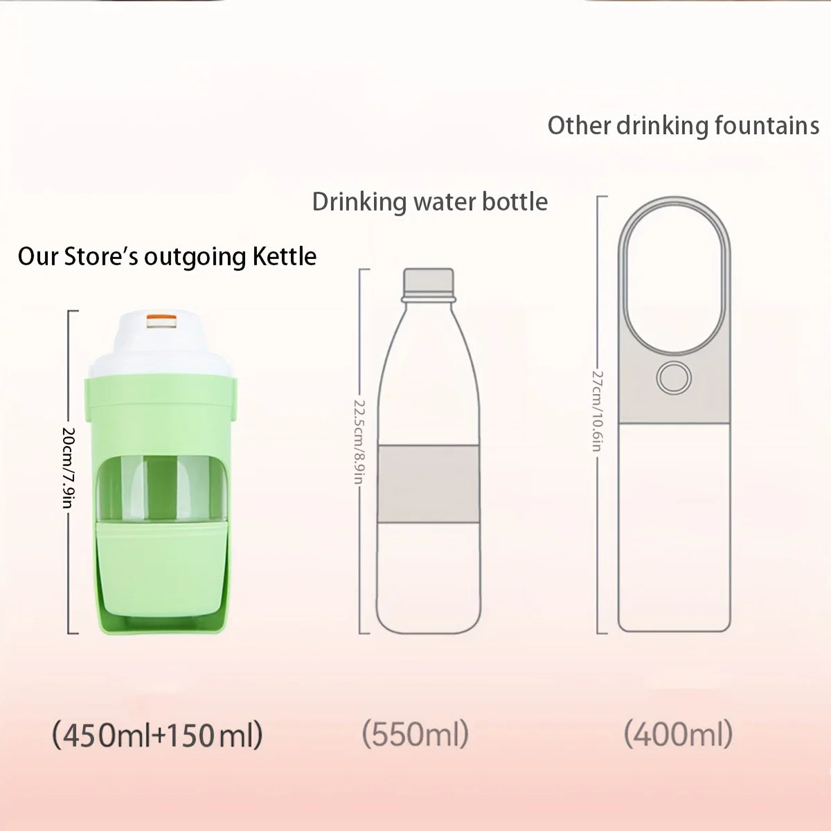 Portable Dog Water Bottle for Outdoor Use