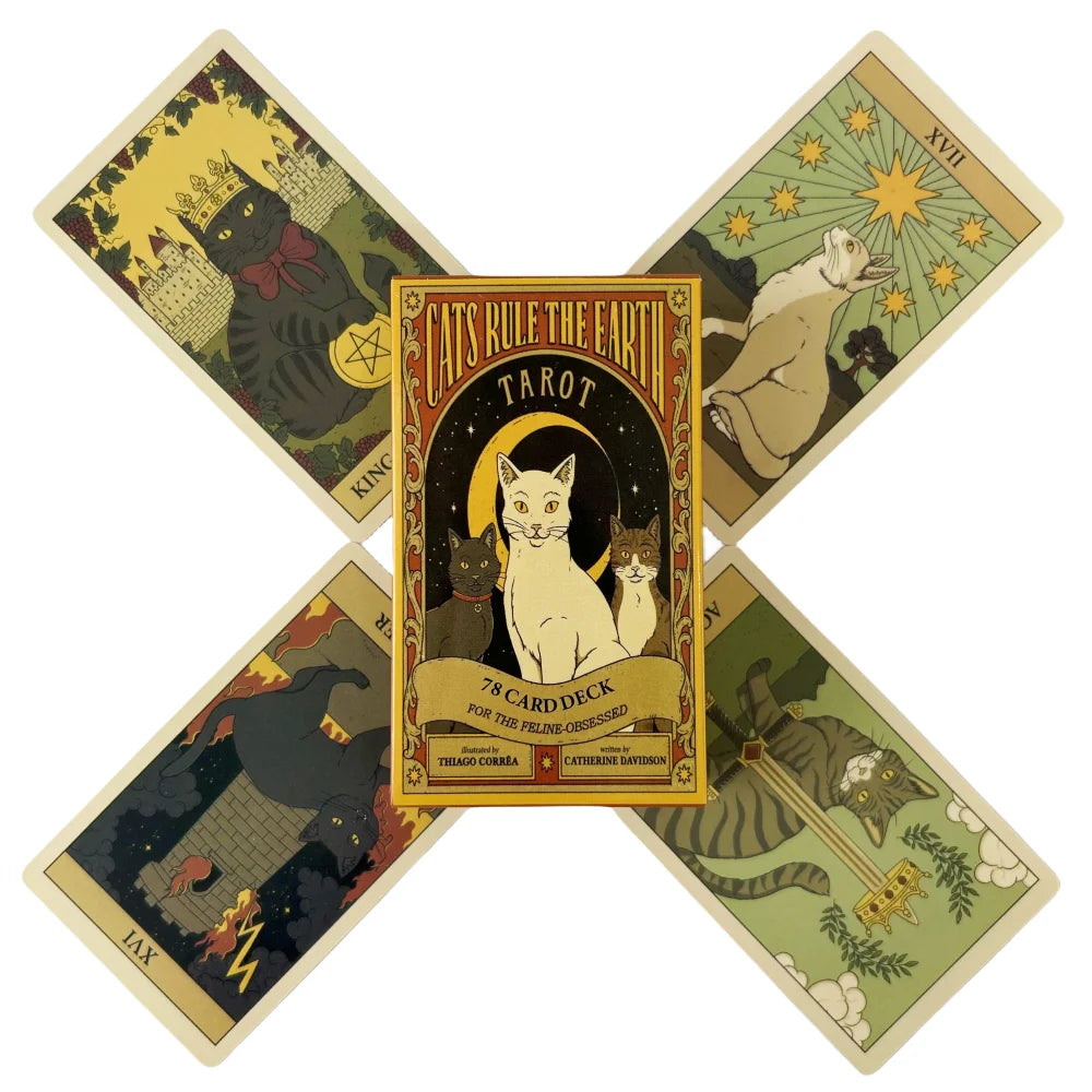 Cats Rule Earth Tarot Card Deck (78 Cards)
