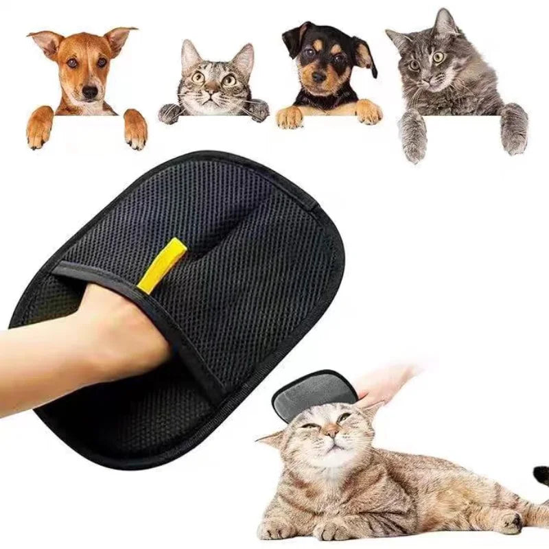 Double-Sided Pet Hair Removal & Grooming Glove
