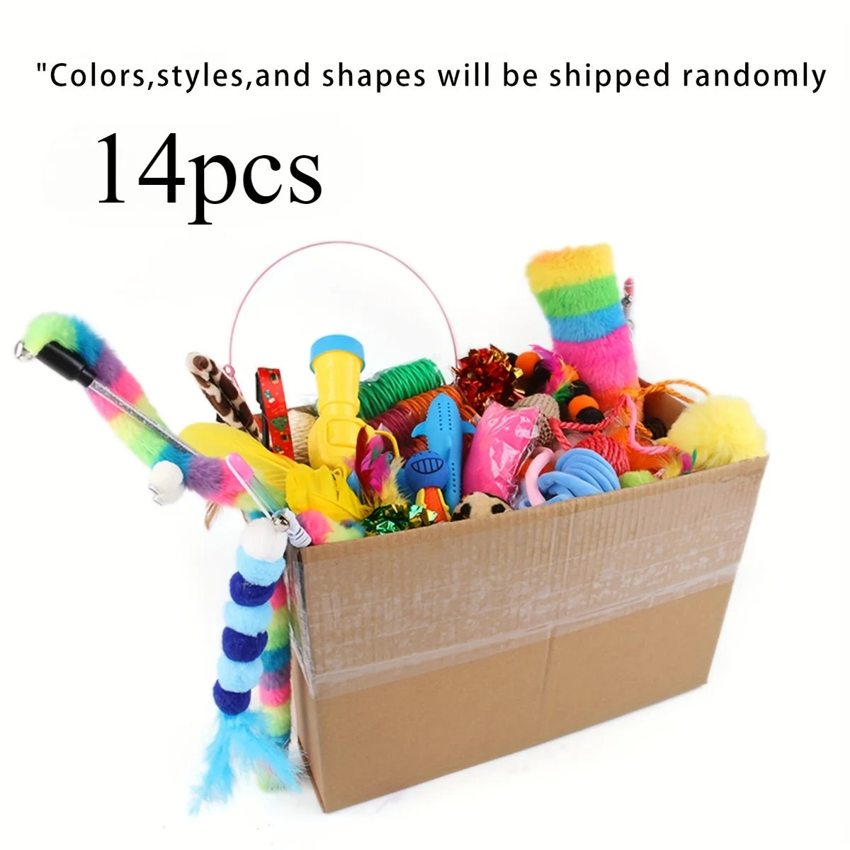 Mixed Cat Toy Pack (Plastic & Plush)