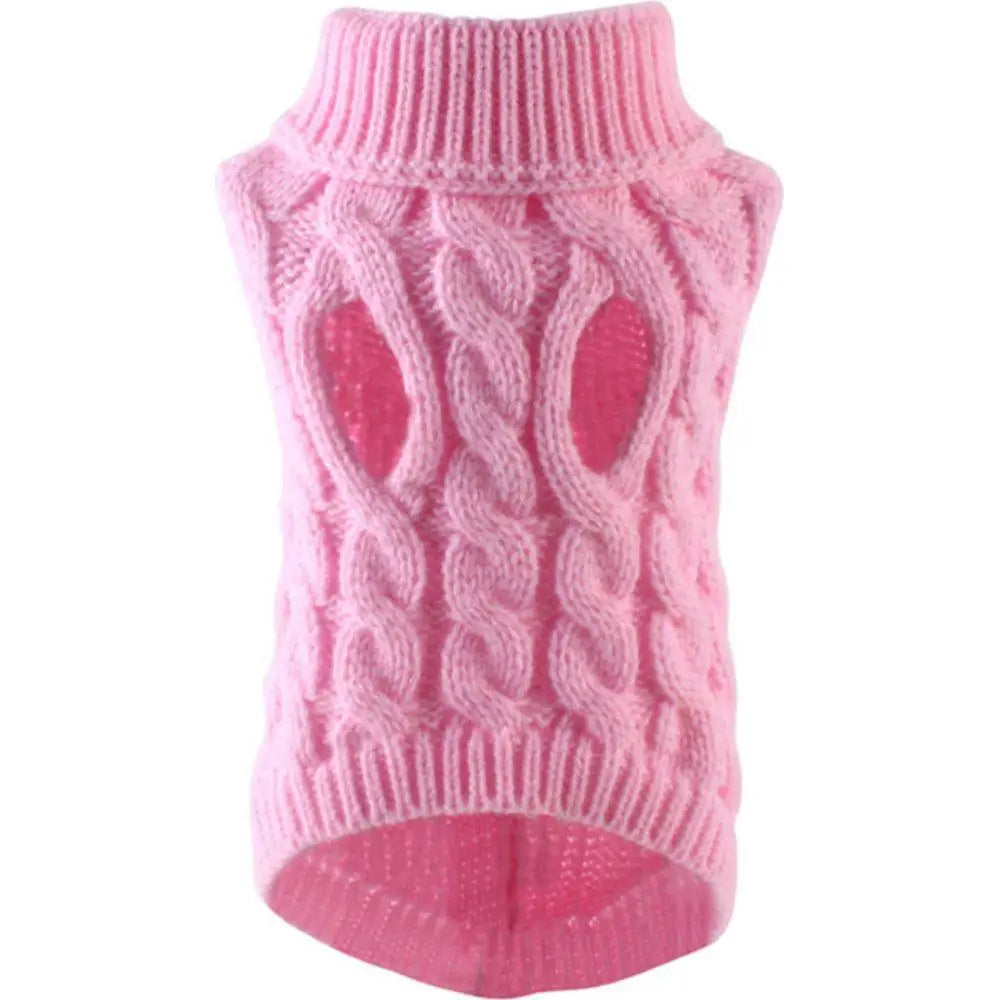 Cable-Knit Pet Sweater | Small Dogs & Cats