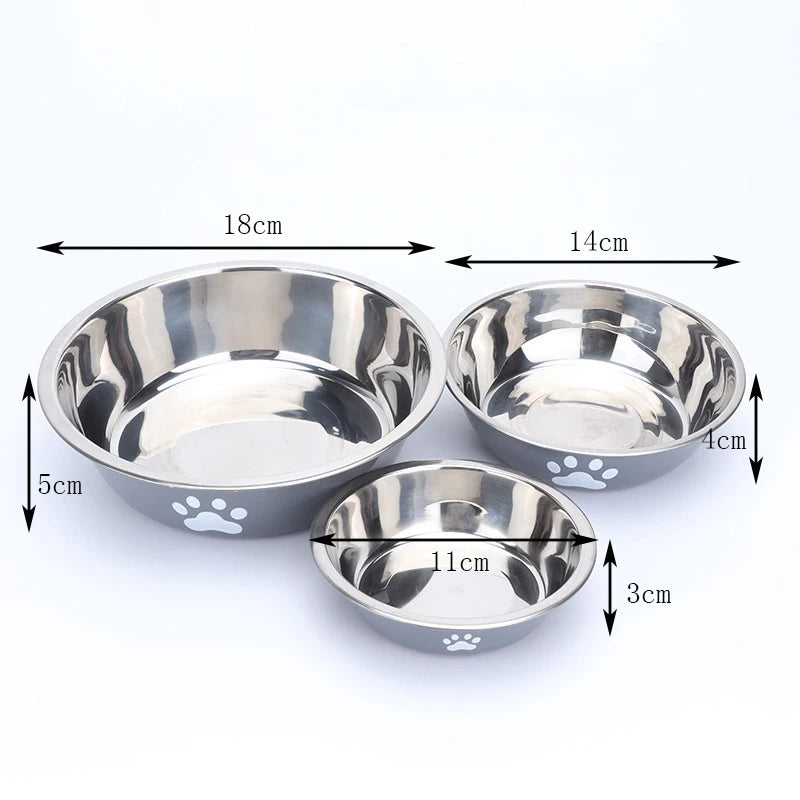 Large Stainless Steel Anti-Tip Dog Bowl